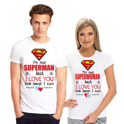 Парные футболки Superman, superwoman