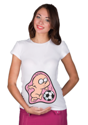 Футболка для беременных Будущий футболист, размер XXL