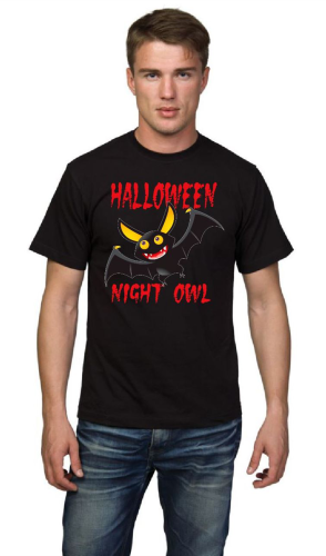 Изображение Футболка мужская Halloween night owl