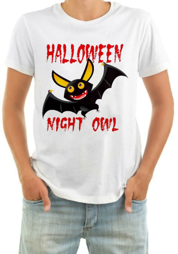 Изображение Футболка мужская Halloween night owl