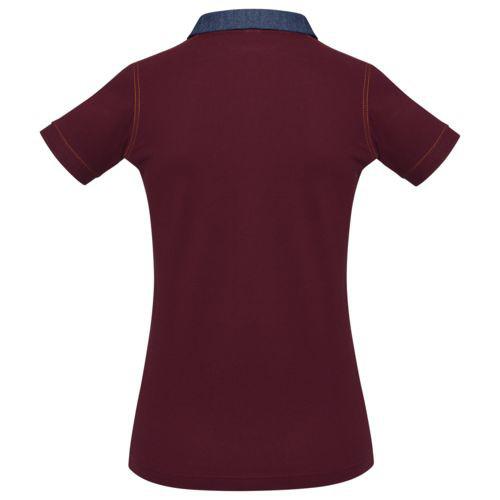 Изображение Рубашка поло женская DNM Forward бордовая, размер L
