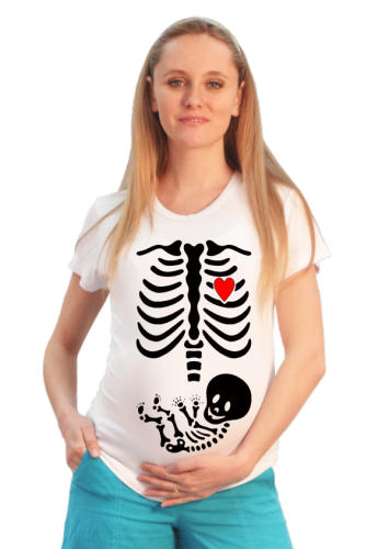 Изображение Футболка для беременных Скелет