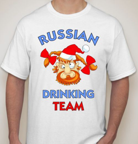 Изображение Футболка мужская Russian drinking team