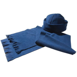 Комплект Unit Fleecy: шарф и шапка, синий