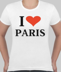 Футболка женская I love Paris