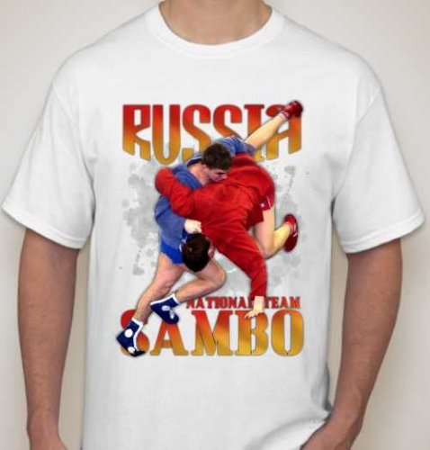 Изображение Футболка мужская Russia sambo