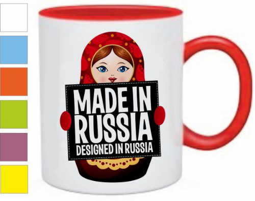 Изображение Кружка с матрешкой Made in Russia