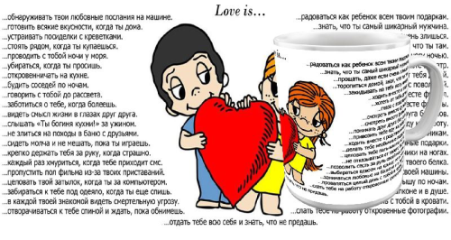 Изображение Кружка Love is
