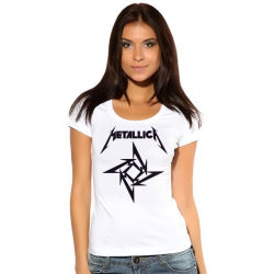 Футболка женская с символикой Metallica (металлика)