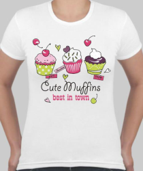 Футболка женская Cute Muffins