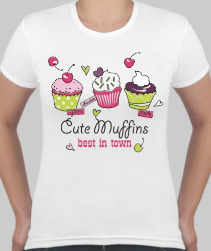 Изображение Футболка женская Cute Muffins