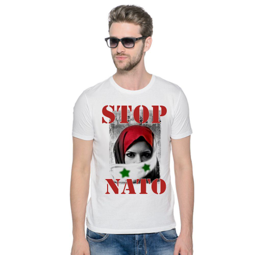 Изображение Футболка мужская Stop NATO