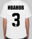 Изображение Футболка детская Иванов 3, ваша фамилия, номер (герб России)