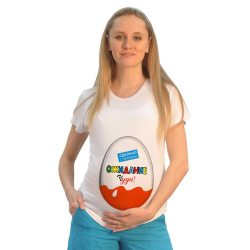 Футболка для беременных Киндер сюрприз, ожидание чуда