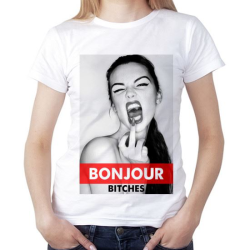Футболка женская Bounjour bitches