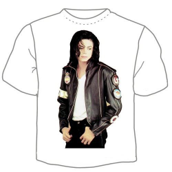 Футболка мужская Майкл Джексон, в куртке
