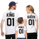 Изображение Футболки для семьи на троих King queen prince 01