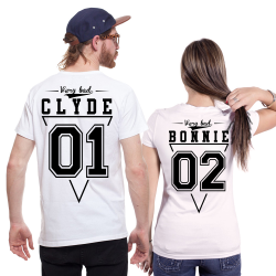 Футболки парные для двоих Bonnie и Clyde