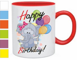 Кружка Happy birthday (день рождения), слон