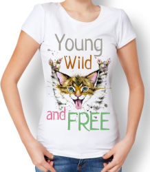 Футболка женская Young wild and free