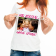 Изображение Женская футболка с фото и надписью на заказ 