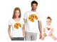 Изображение Футболки для семьи Пицца с детским боди
