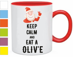 Кружка Keep calm and eat a oliv'e