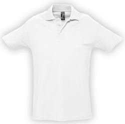 Рубашка поло мужская Spring белая, размер XXL