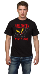 Футболка мужская Halloween night owl