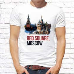Футболка мужская Красная площадь, Москва