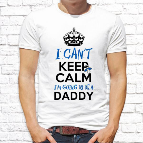 Изображение Футболка мужская I can`t keep calm i`m going to be a daddy