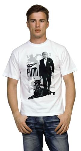 Изображение Футболка мужская 001 president Putin, размер L