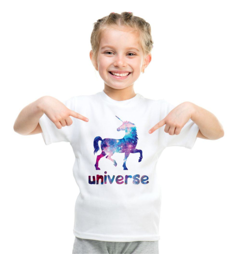 Изображение Футболка детская Единорог, universe