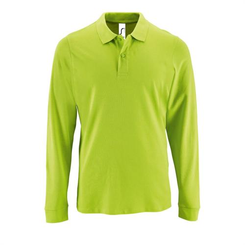 Изображение Рубашка поло мужская с длинным рукавом Perfect lsl men, зеленое яблоко, размер М