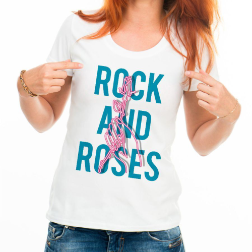 Изображение Футболка женская Rock and roses