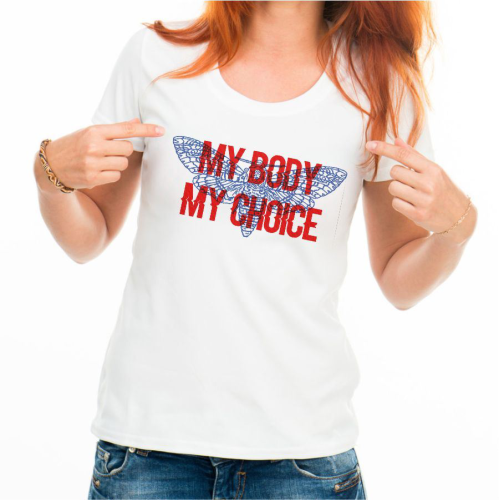 Изображение Футболка женская My body my choice