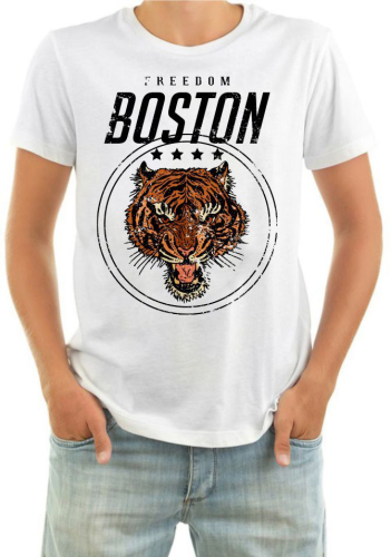 Изображение Футболка мужская с тигром Boston