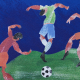 Изображение Футболка Футбол vs Матисс, ярко-синяя
