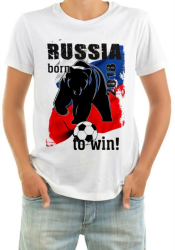 Футболка мужская Russia born to win