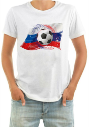 Футболка мужская Мяч на флаге