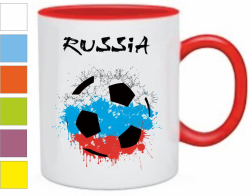 Кружка Russia, мяч