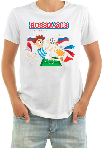 Изображение Футболка мужская Russia 2018