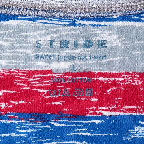 Изображение Футболка мужская Rayet двусторонняя, красная с синим