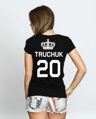 Изображение Футболка женская Truchuk 20 (любая фамилия и номер)