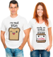 Изображение Парные футболки для двоих i`m your bread/ you`re my nutella