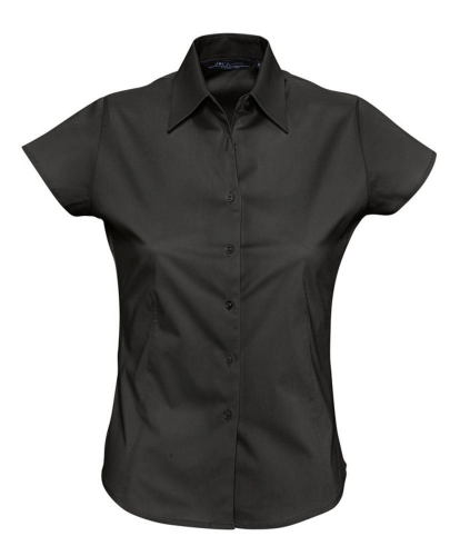 Изображение Рубашка женская с коротким рукавом Excess, черная