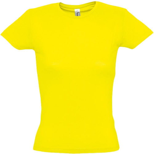 Изображение Футболка женская MISS 150, желтая (лимонная)