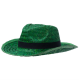 Изображение Шляпа Daydream, зеленая с черной лентой