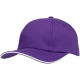 Изображение Бейсболка Bizbolka Canopy, фиолетовая с белым кантом