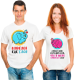 Изображение Парные футболки для двоих Влюблен как слон